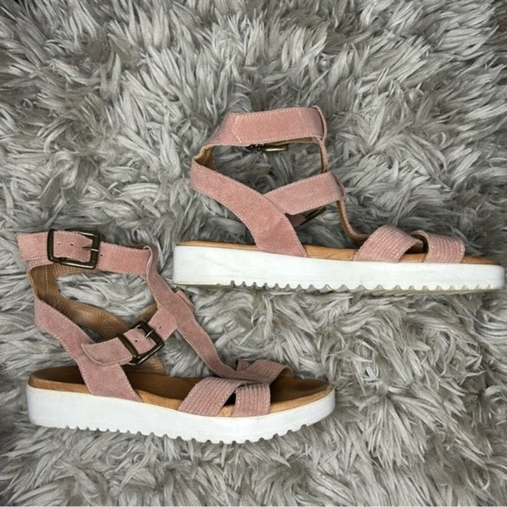 Sundance pink suede strappy gladiator sandals EU size 40 US 9.5 - Picture 5 of 12